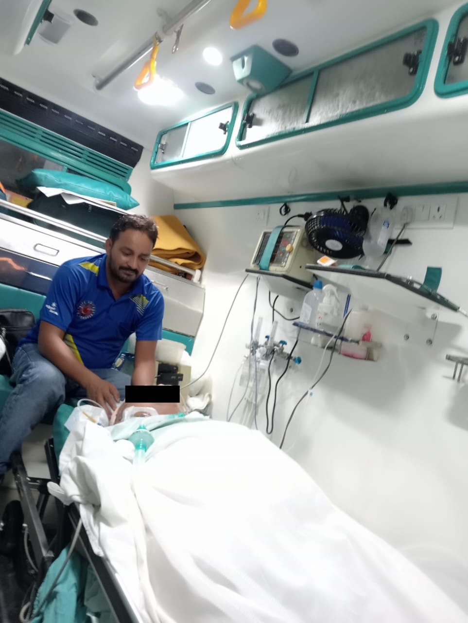 Doctor Shifted in Private ICU Ambulance From Janak Hospital, Gwalior to Sir Gangaram Hospital, Delhi