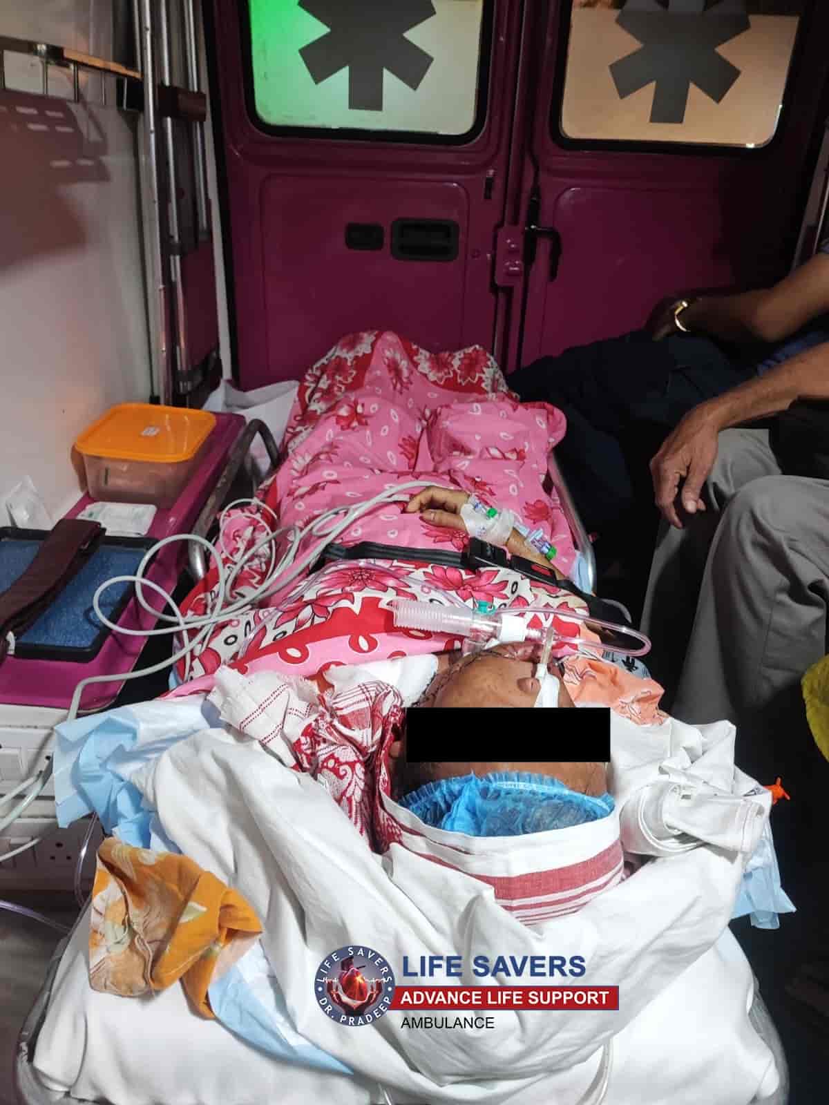Critically ill Cancer Patient Transfer from Delhi to Guwahati by Road Ambulance