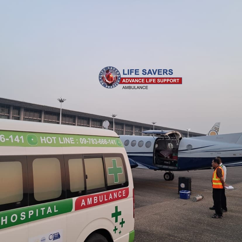 Lifesavers Chartered Air Ambulance From Delhi To Yangon (Myanmar)