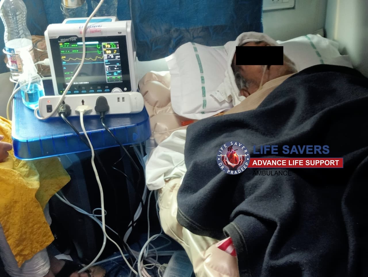 Delhi to Kolkata — Seamless Critical Patient Train Transfer