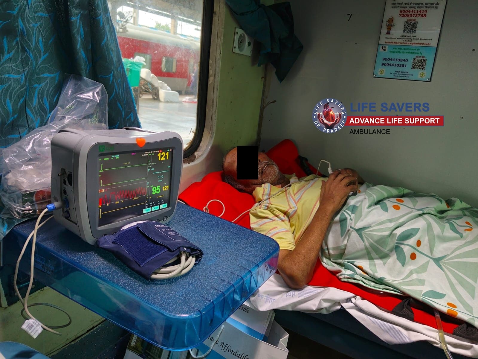 Paralyzed Patient Shifted From Mumbai To Kochi in Lifesavers Train Ambulance