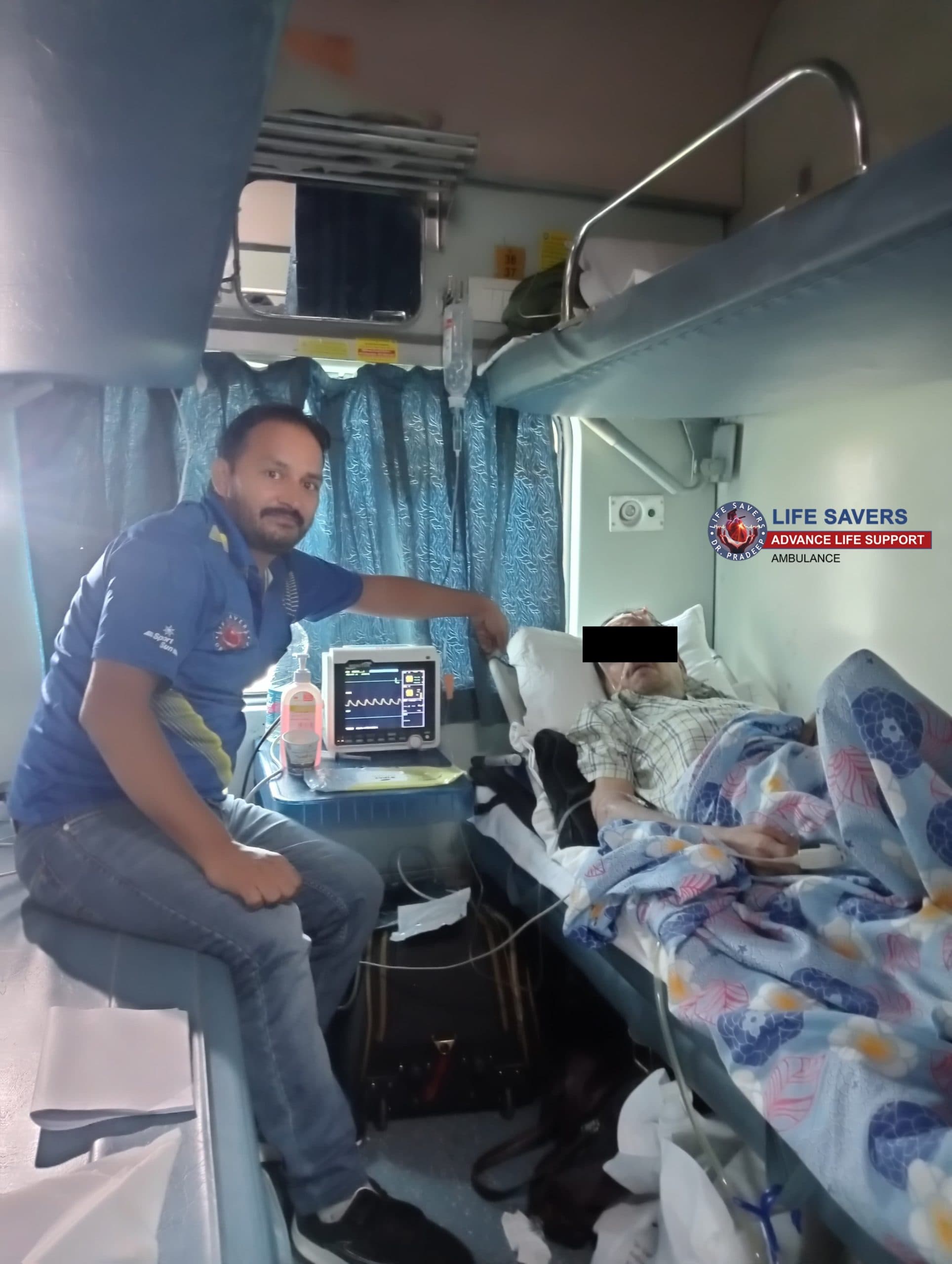 From Sir Ganga Ram Hospital, Delhi to Siliguri by Lifesavers Rail Ambulance