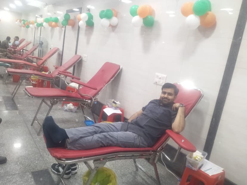 Lifesavers Ambulance Backup At Blood Donation Camp