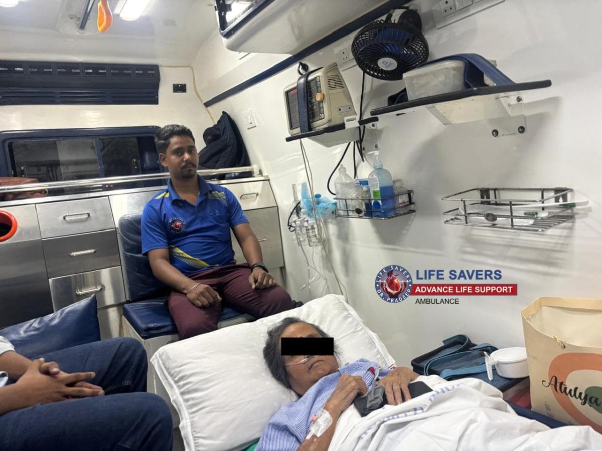 Inside Road Ambulance