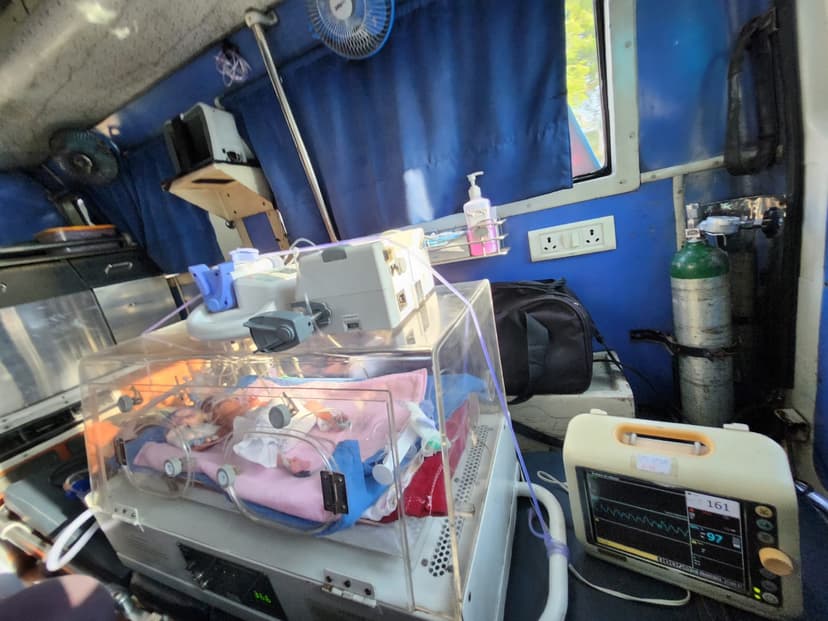 Lifesavers Paediatric Transport From Fortis Hospital (Faridabad) to Chacha Nehru Bal Chikitsalaya (Delhi)