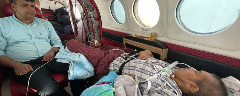 Lifesavers International Medical Charter Flight from Myanmar to Delhi