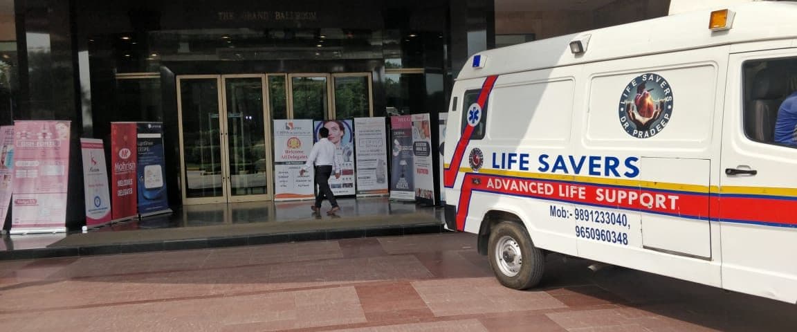 Lifesavers ACLS Back-Up Ambulance (WITH DOCTOR) For Conference At THE GRAND HOTEL-DELHI