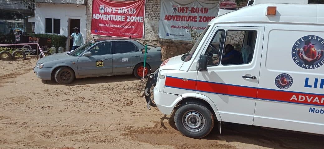 Life Savers ICU Ambulance Backup at Car Rally Event